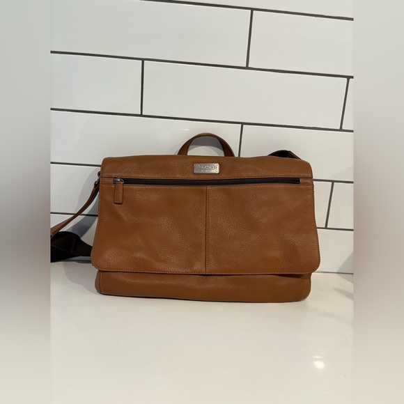 Coach  | Laptop Messenger Bag | Brown Leather - Picture 3 of 8